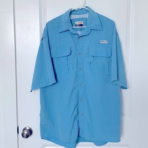 Magellan light blue fishing shirt